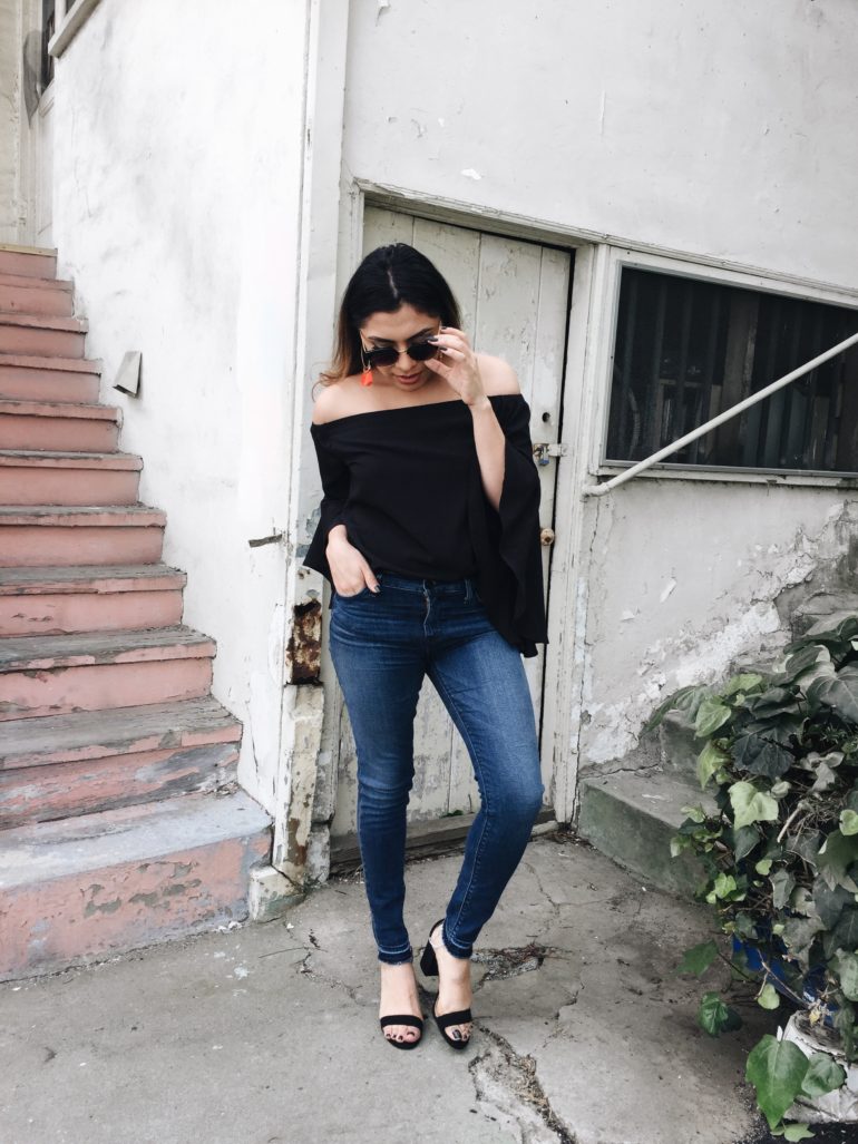 Alexis Alcala in Los Angeles California wearing Nordstrom in the Spring