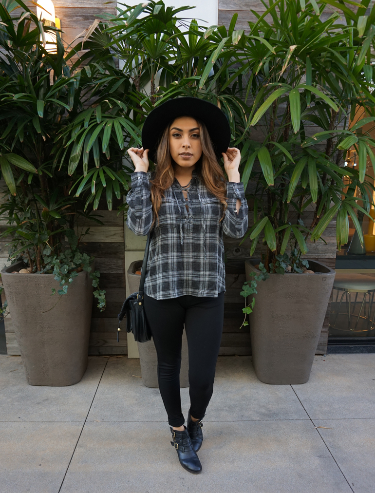 Alexis Alcala in madewell and Nordstrom